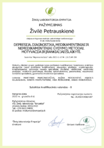 depresija. diagnostika medikamentiniai ir