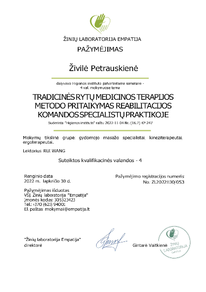 tradicines rytu medicinos terapijos